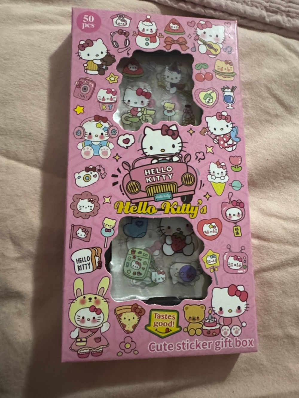 New Hello Kitty Pink Sticker Gift Box - Multicolor Stickers